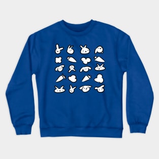 Rabbit Pattern Crewneck Sweatshirt